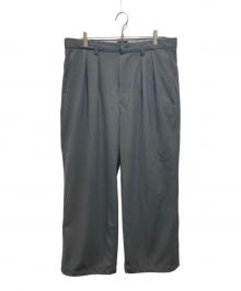 BEAMS（ビームス）の古着「ワイドストレート 2プリーツ スラックス」｜グレー