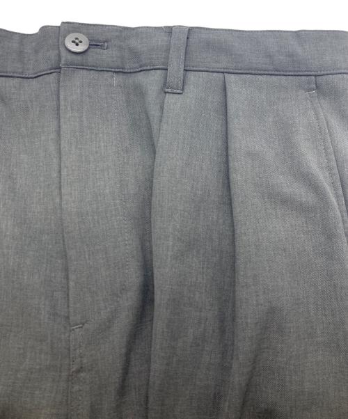 BEAMS（ビームス）BEAMS (ビームス) ワイドストレート 2プリーツ スラックス グレー サイズ:XLの古着・服飾アイテム