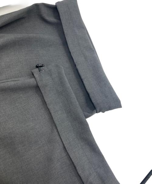 BEAMS（ビームス）BEAMS (ビームス) ワイドストレート 2プリーツ スラックス グレー サイズ:XLの古着・服飾アイテム