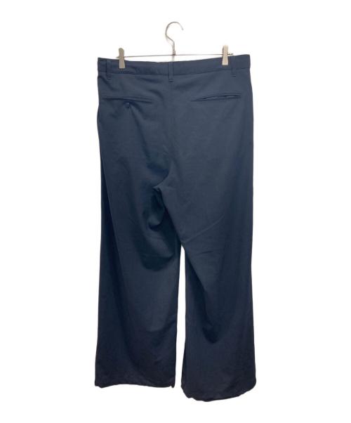 BEAMS（ビームス）BEAMS (ビームス) ワイドストレート 2プリーツ スラックス ネイビー サイズ:XLの古着・服飾アイテム