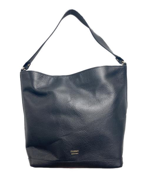 russet（ラシット）russet (ラシット) オールレザーワンハンドトートバッグ ブラックの古着・服飾アイテム