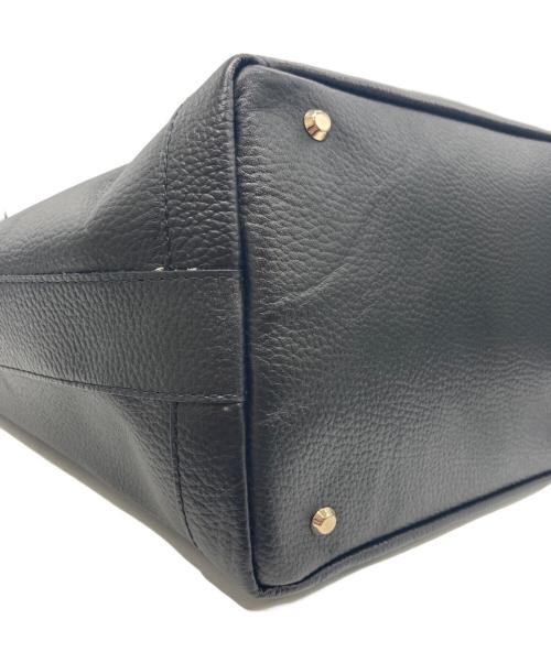 russet（ラシット）russet (ラシット) オールレザーワンハンドトートバッグ ブラックの古着・服飾アイテム