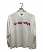 SEDAN ALL-PURPOSEセダンオールパーパス）の古着「Arch Logo L/S Tee」｜ホワイト
