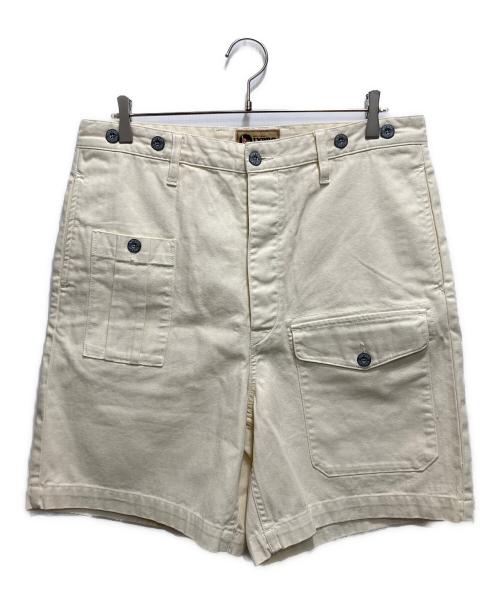 NIGEL CABOURN LYBRO（ナイジェルケーボン ライブロ）NIGEL CABOURN LYBRO (ナイジェルケーボン ライブロ) ブリティッシュ ショーツ アイボリー サイズ:36の古着・服飾アイテム