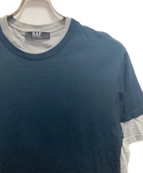 RAF BY RAF SIMONS（ラフバイ ラフシモンズ）RAF BY RAF SIMONS (ラフバイ ラフシモンズ) レイヤードデザインカットソー ブラック サイズ:48の古着・服飾アイテム