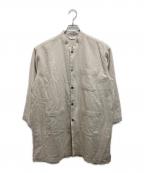 FUJITOフジト）の古着「スタンドカラー シャツコート」｜ベージュ