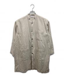 FUJITO（フジト）の古着「スタンドカラー シャツコート」｜ベージュ