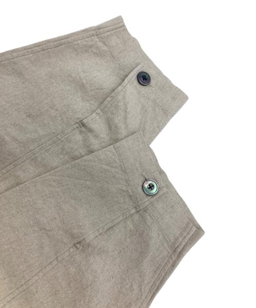 FUJITO（フジト）FUJITO (フジト) スタンドカラー シャツコート ベージュの古着・服飾アイテム