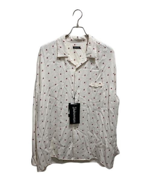 UNDERCOVERISM（アンダーカバーイズム）UNDERCOVERISM (アンダーカバーイズム) 総柄レーヨンシャツ レッド×ホワイト サイズ:4 未使用品の古着・服飾アイテム