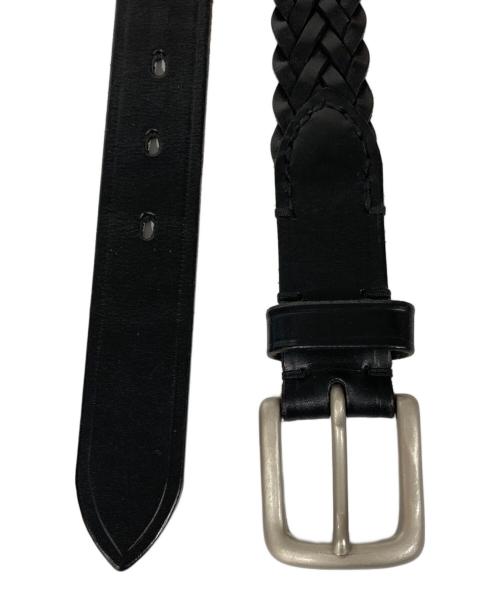 SLOW（スロウ）SLOW (スロウ) レザーメッシュベルト ブラック サイズ:Sの古着・服飾アイテム