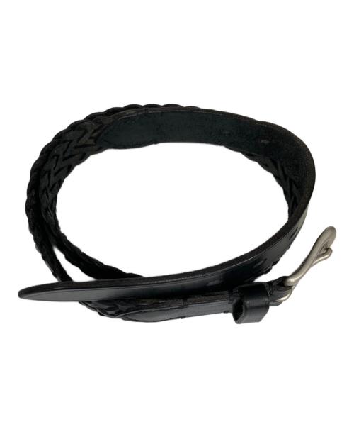 SLOW（スロウ）SLOW (スロウ) レザーメッシュベルト ブラック サイズ:Sの古着・服飾アイテム