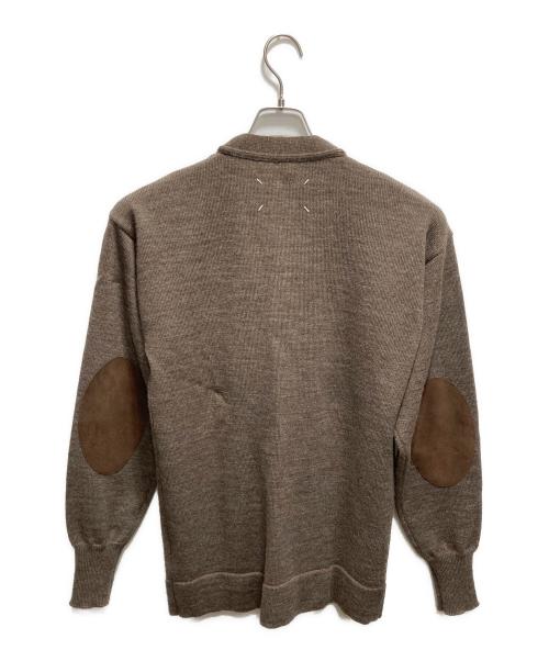 Maison Margiela（メゾンマルジェラ）Maison Margiela (メゾンマルジェラ) 21AW エルボーパッチカーディガン ブラウン サイズ:Ｓの古着・服飾アイテム