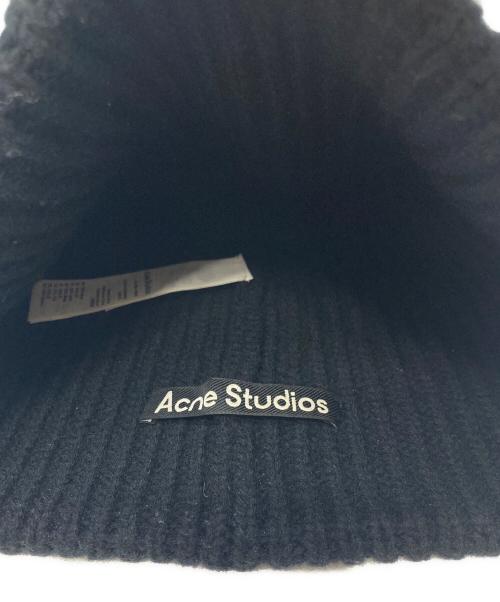 Acne studios（アクネ ストゥディオス）Acne studios (アクネ ストゥディオス) スモールFaceロゴビーニー ブラック サイズ:one size(56cm)の古着・服飾アイテム