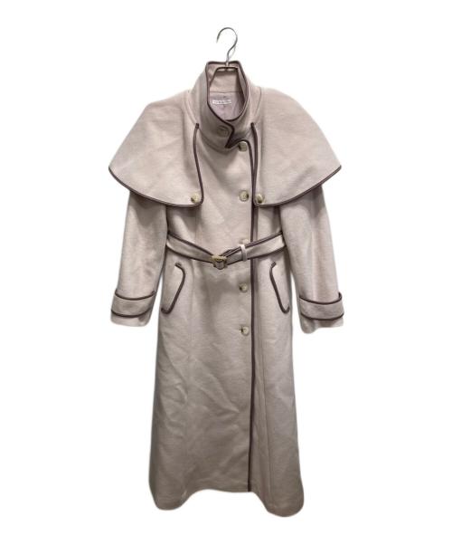 WILL SELECTION（ウィルセレクション）WILL SELECTION (ウィルセレクション) 配色ケープコート ピンク サイズ:Fの古着・服飾アイテム