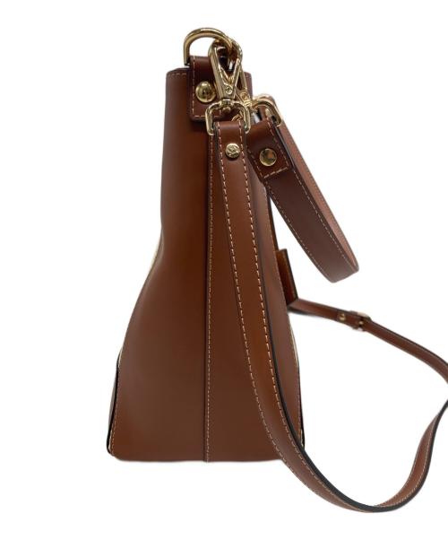 Gianni Notaro（ジャンニ ノターロ）Gianni Notaro (ジャンニ ノターロ) Carol J. ラフィアコンビ 2way バッグ ベージュの古着・服飾アイテム