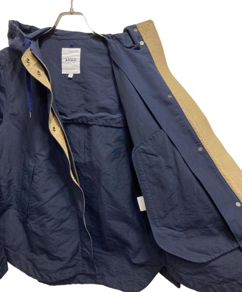 AIGLE（エーグル）AIGLE (エーグル) 撥水 オルガ フーデッドパーカ ネイビー サイズ:38の古着・服飾アイテム