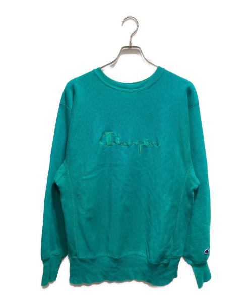 Champion（チャンピオン）Champion (チャンピオン) 90's リバースウィーブスウェット ブルー/ターコイズ サイズ:Lの古着・服飾アイテム