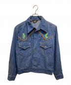 LEEリー）の古着「60-70's USA製ウエスタンスナップボタンデニムジャケット」｜インディゴ