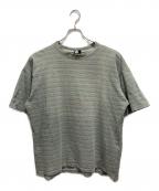 GRAMICCIグラミチ）の古着「90's オールド鹿の子ボーダーＴシャツ」｜グリーン