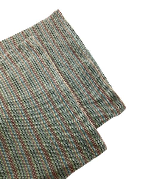 GRAMICCI（グラミチ）GRAMICCI (グラミチ) 90's オールド鹿の子ボーダーＴシャツ グリーン サイズ:Mの古着・服飾アイテム