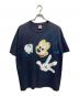 DISNEY（ディズニー）の古着「USA製両面ビンテージミッキーTシャツ」｜ネイビー
