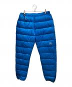 MountainEquipmentマウンテンイクィップメント）の古着「ダウンパンツ」｜ブルー