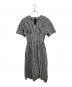 LE CIEL BLEU（ルシェルブルー）の古着「Gingham Check Round Form Dress」｜ブラック×ホワイト