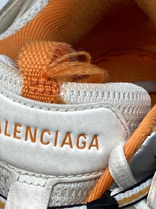 BALENCIAGA（バレンシアガ）BALENCIAGA (バレンシアガ) TRACK TRAINERS ホワイト×オレンジ サイズ:29の古着・服飾アイテム