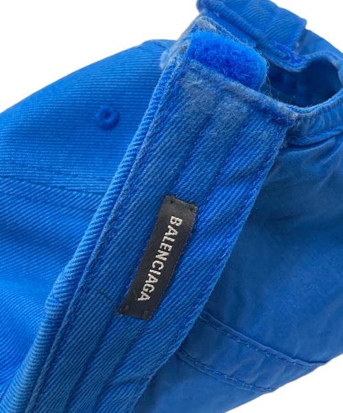 BALENCIAGA（バレンシアガ）BALENCIAGA (バレンシアガ) HAT BB VISOR CAP ブルー サイズ:Lの古着・服飾アイテム