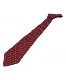 CHANEL（シャネル）の古着「カメリアストライプネクタイ」｜レッド