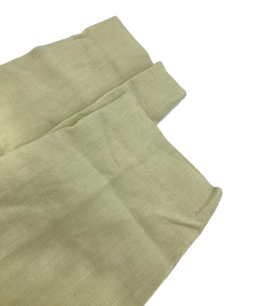 ebure（エブール）ebure (エブール) リネンセンタープレスパンツ ライム サイズ:36の古着・服飾アイテム