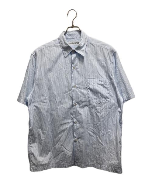 WACKO MARIA（ワコマリア）WACKO MARIA (ワコマリア) SOKTAS 別注ストライプシャツ ホワイト×ブルー サイズ:Mの古着・服飾アイテム