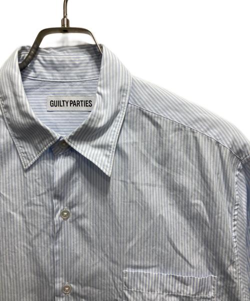 WACKO MARIA（ワコマリア）WACKO MARIA (ワコマリア) SOKTAS 別注ストライプシャツ ホワイト×ブルー サイズ:Mの古着・服飾アイテム