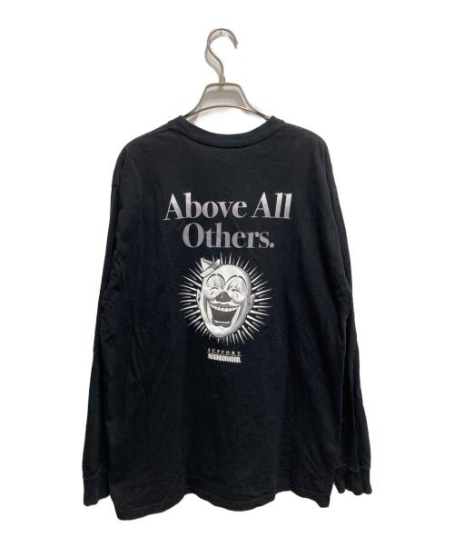 NEIGHBORHOOD（ネイバーフッド）NEIGHBORHOOD (ネイバーフッド) above all others コラボプリント長袖カットソー ブラック サイズ:Mの古着・服飾アイテム