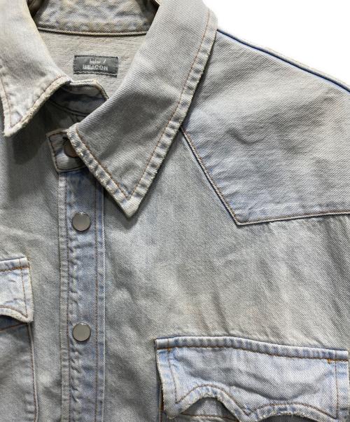 kolor/BEACON（カラービーコン）kolor/BEACON (カラービーコン) 変形デニム Shirt スカイブルー サイズ:2の古着・服飾アイテム