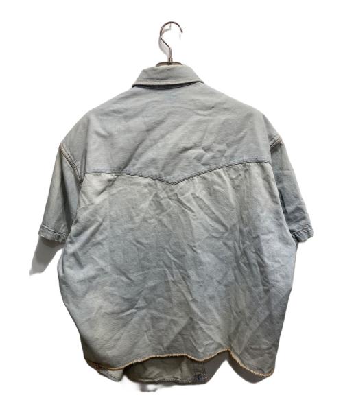 kolor/BEACON（カラービーコン）kolor/BEACON (カラービーコン) 変形デニム Shirt スカイブルー サイズ:2の古着・服飾アイテム