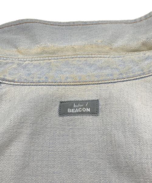 kolor/BEACON（カラービーコン）kolor/BEACON (カラービーコン) 変形デニム Shirt スカイブルー サイズ:2の古着・服飾アイテム