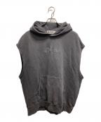 A BATHING APEア ベイシング エイプ）の古着「Garment Dyed Sleeveless Hoodie」｜グレー