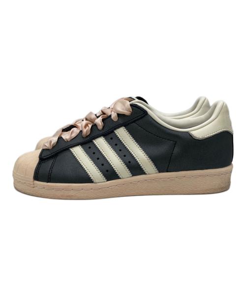 adidas（アディダス）adidas (アディダス) Superstar 82 'Black Pink Ribbon Laces' ブラック×ピンク サイズ:24の古着・服飾アイテム