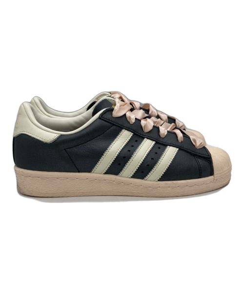 adidas（アディダス）adidas (アディダス) Superstar 82 'Black Pink Ribbon Laces' ブラック×ピンク サイズ:24の古着・服飾アイテム