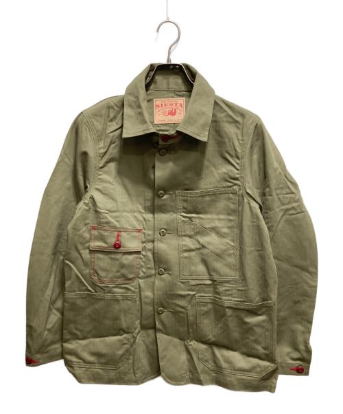 SIESTA JEANS（シエスタージーンズ）SIESTA JEANS (シエスタージーンズ) ワークジャケット カーキ サイズ:Lの古着・服飾アイテム