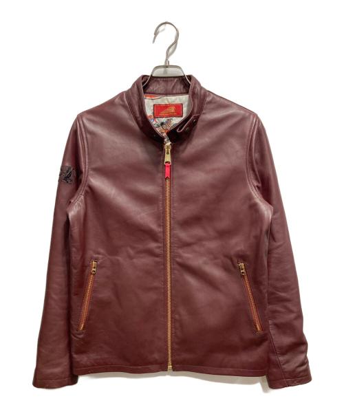 INDIAN（インディアン）INDIAN (インディアン) シープレザージャケット ボルドー サイズ:不明の古着・服飾アイテム