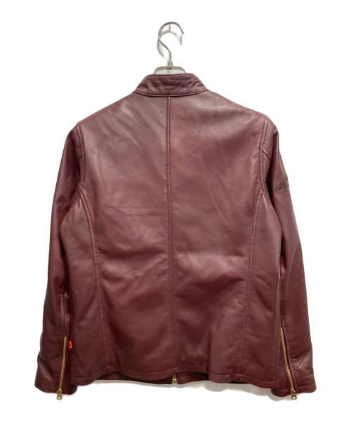 INDIAN（インディアン）INDIAN (インディアン) シープレザージャケット ボルドー サイズ:不明の古着・服飾アイテム