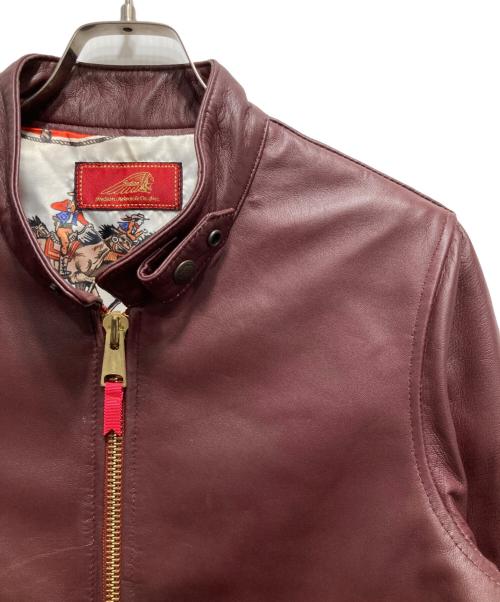 INDIAN（インディアン）INDIAN (インディアン) シープレザージャケット ボルドー サイズ:不明の古着・服飾アイテム
