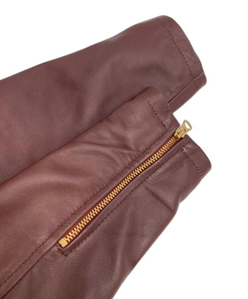 INDIAN（インディアン）INDIAN (インディアン) シープレザージャケット ボルドー サイズ:不明の古着・服飾アイテム