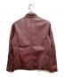 INDIAN (インディアン) シープレザージャケット ボルドー サイズ:不明：11000円