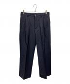 VALENTINOヴァレンティノ）の古着「タックパンツ」｜ネイビー