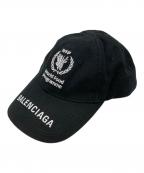 BALENCIAGAバレンシアガ）の古着「world food programme Cap」｜ブラック