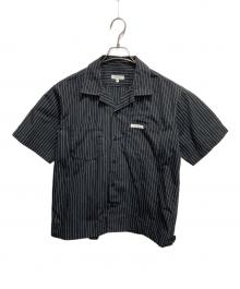 Engineered Garments（エンジニアド ガーメンツ）の古着「ストライプワークシャツ」｜ブラック