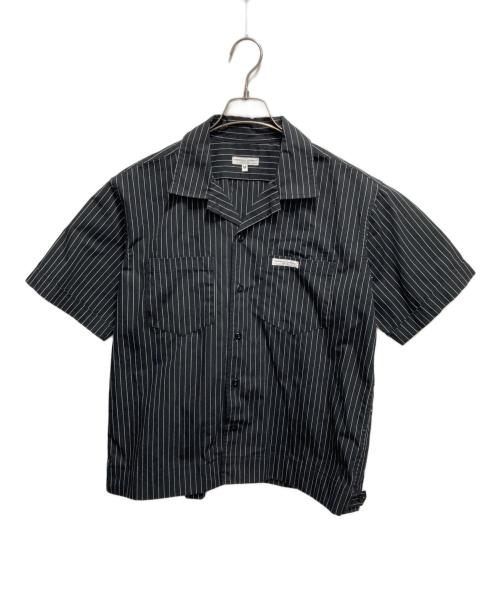 Engineered Garments（エンジニアドガーメンツ）Engineered Garments (エンジニアードガーメンツ) ストライプワークシャツ ブラック サイズ:Mの古着・服飾アイテム